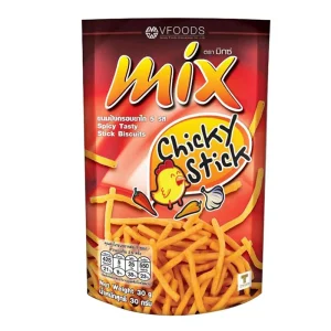 泰国进口vfoods mix脆脆条原味75g香辣鸡味网红虾条3袋