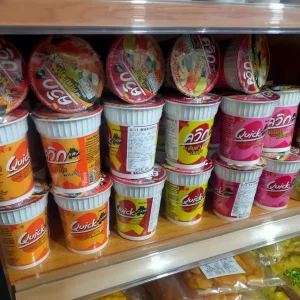 泰国Quick进口杯面酸辣虾青柠冬阴功酸辣桶装泡面夜宵
